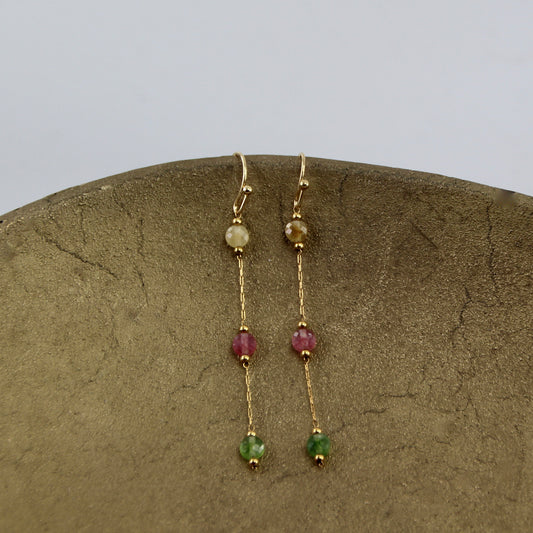 Wanderlust Tourmaline Chain Earring