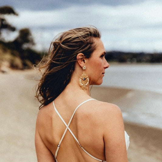 Custom Gemstone Statement Earring