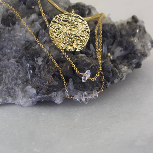 Portal of Light Fine Herkimer Choker or Necklace