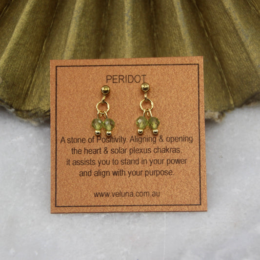 Golden Age Peridot Stud Earring