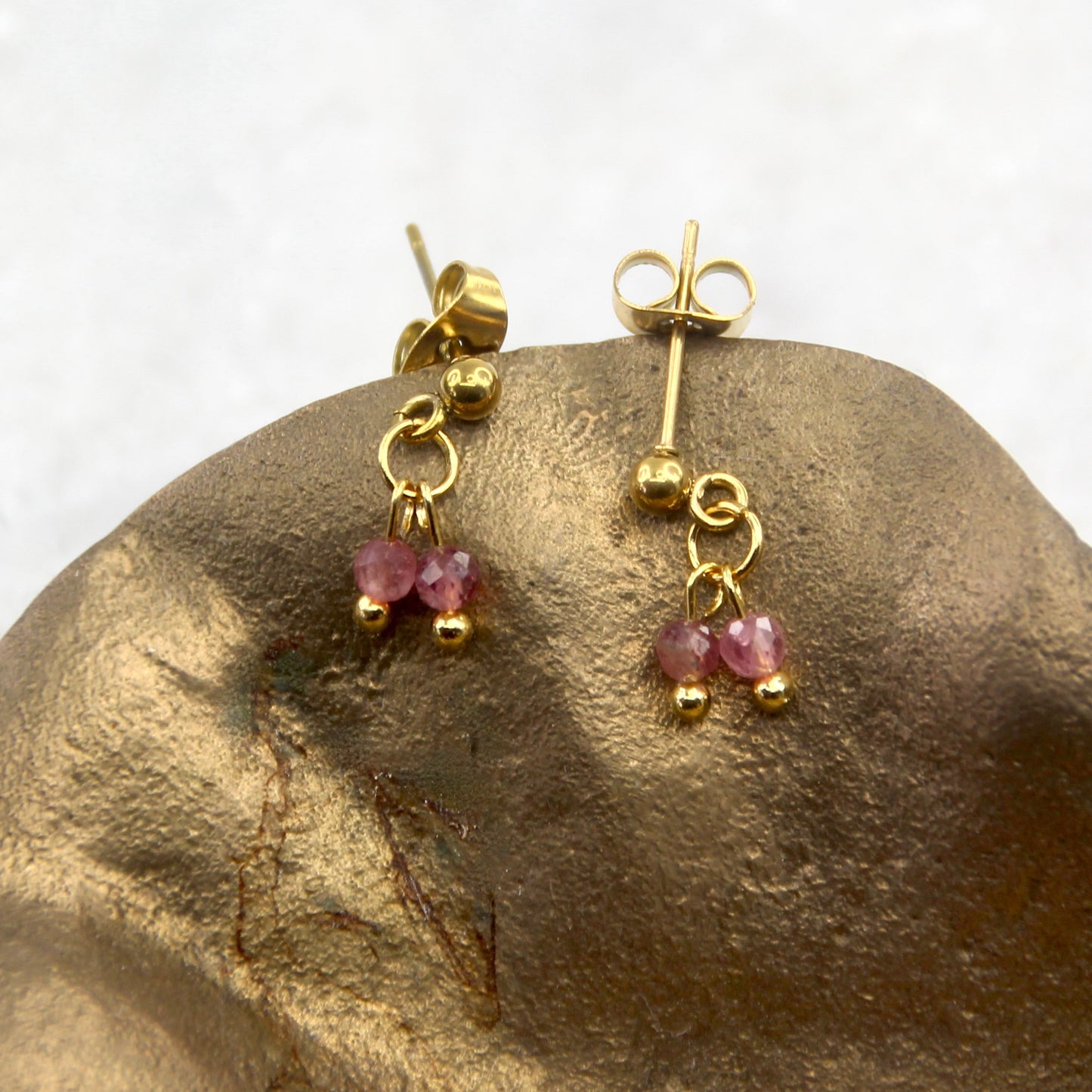 Golden Age Tourmaline Stud Earring