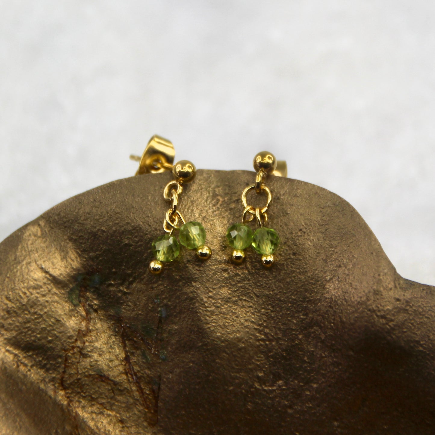 Golden Age Peridot Stud Earring