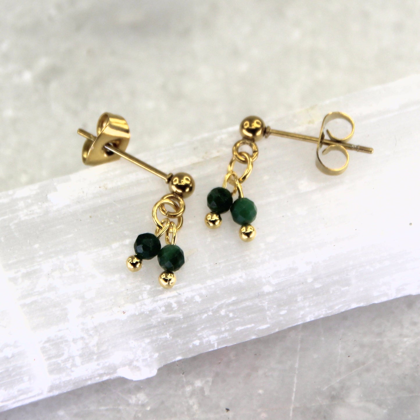 Golden Age Emerald Stud Earring