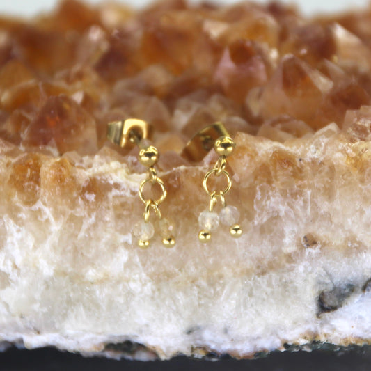 Golden Age Citrine Stud Earring