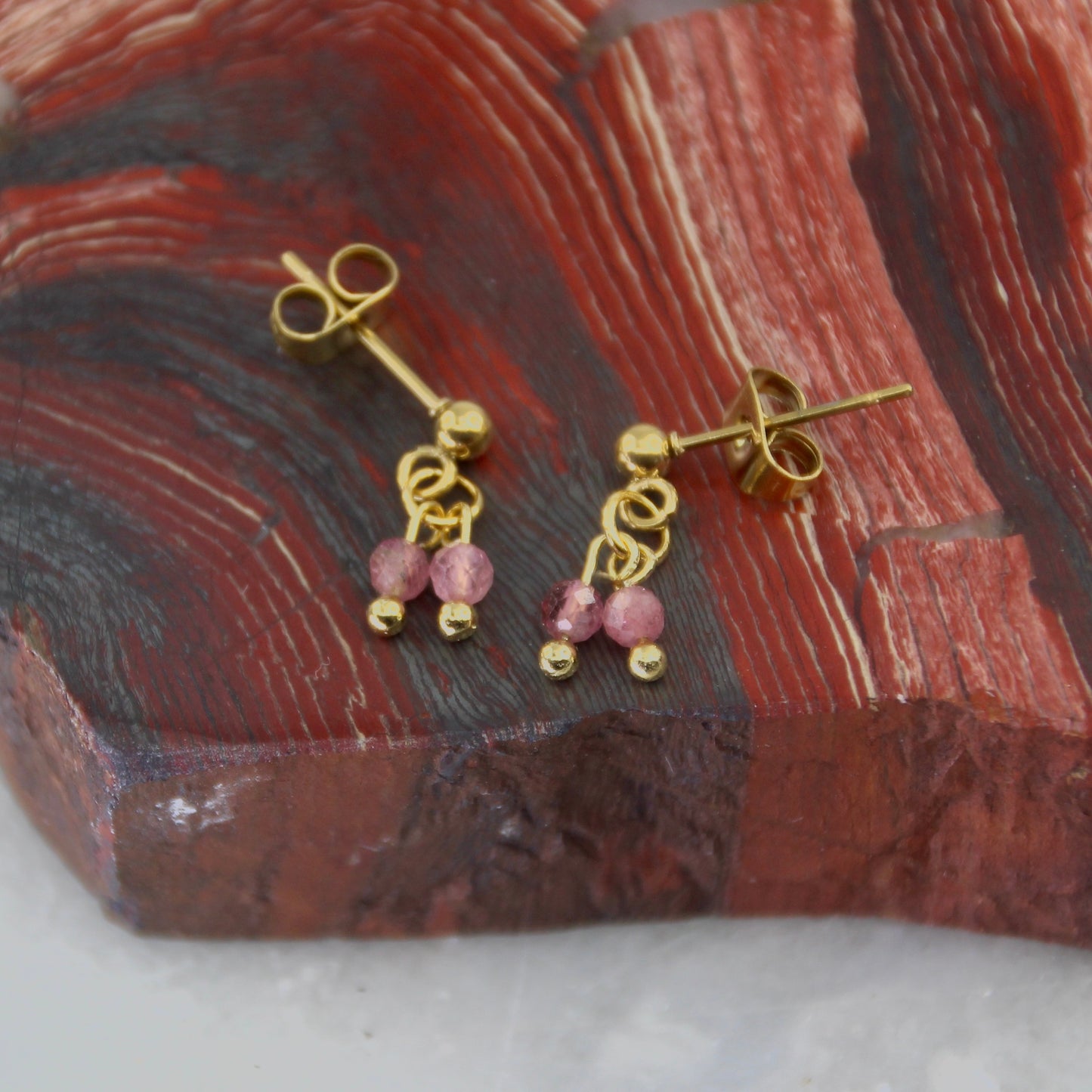 Golden Age Tourmaline Stud Earring