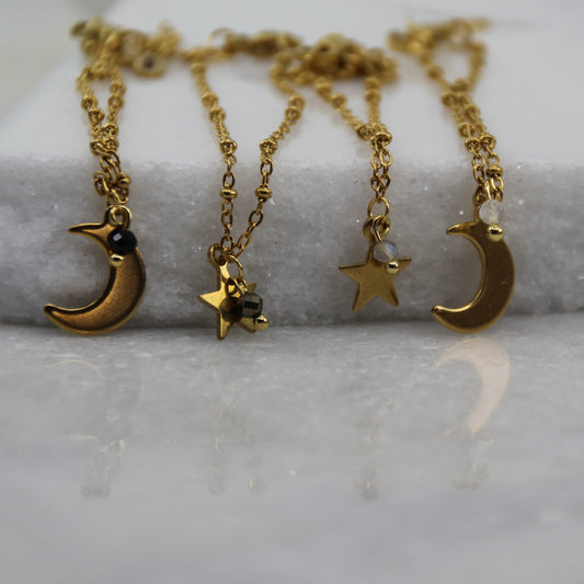 The Stars & Moon Chain Bracelet