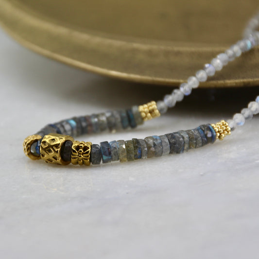 Jupiter’s Muse Labradorite Statement Necklace