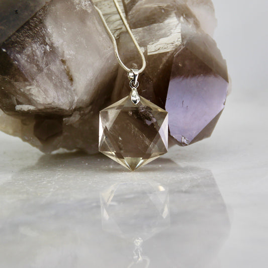 Nebula's Kiss Smoky Quartz Pendant