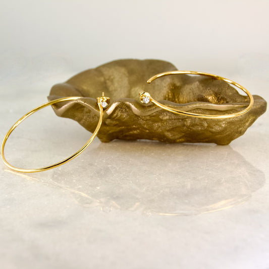 The Big Tease Moissanite Diamond Hoop