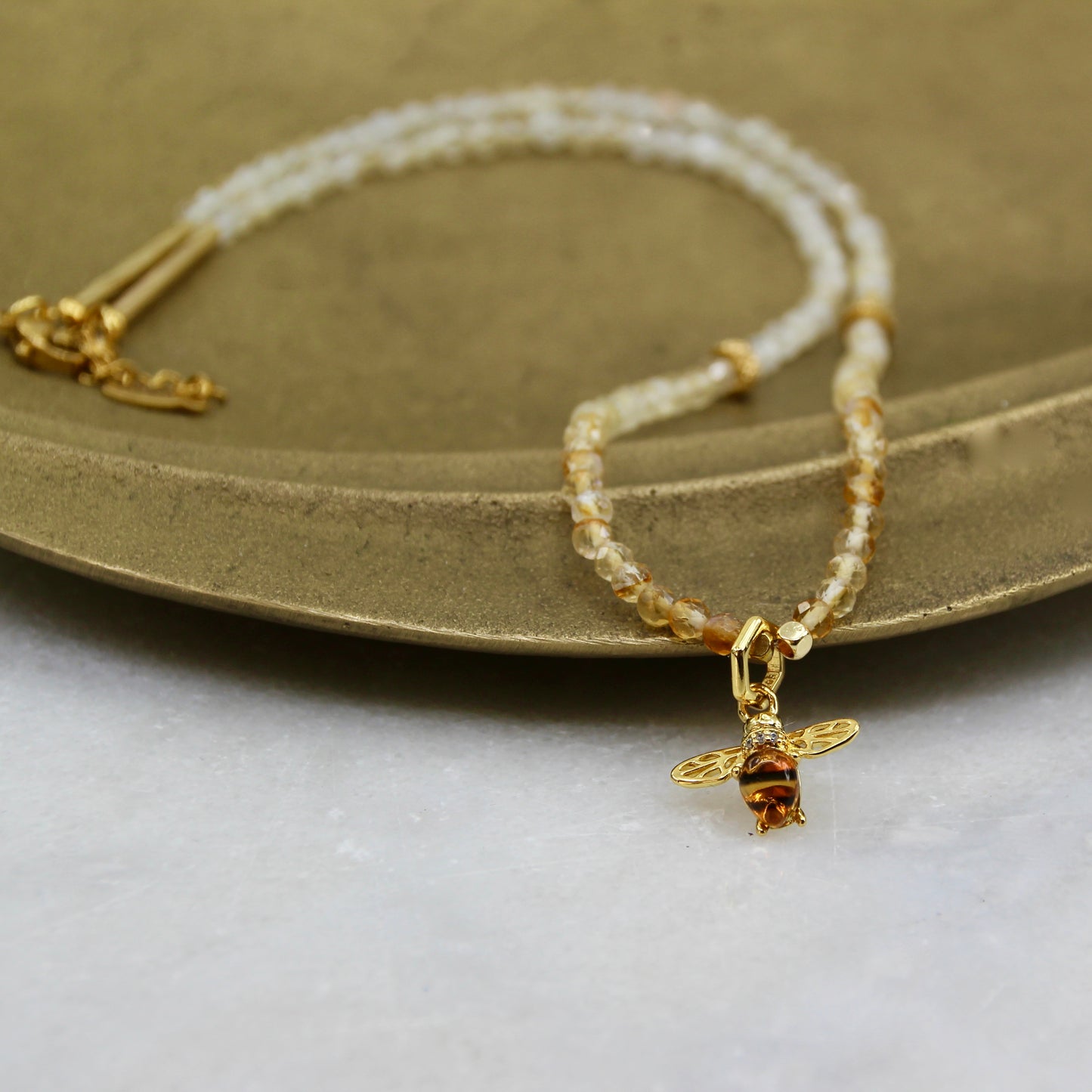 Mystic Melody Charm Bee Necklace