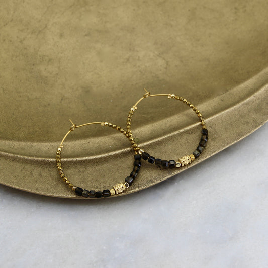 Nebula's Kiss Large Hoop Earring