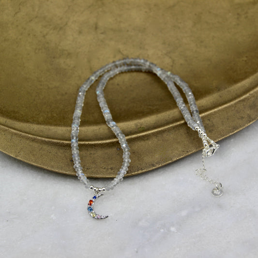 Lunar Lure Labradorite Necklace