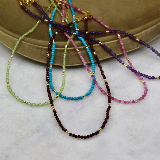 Golden Age Birthstone Necklace