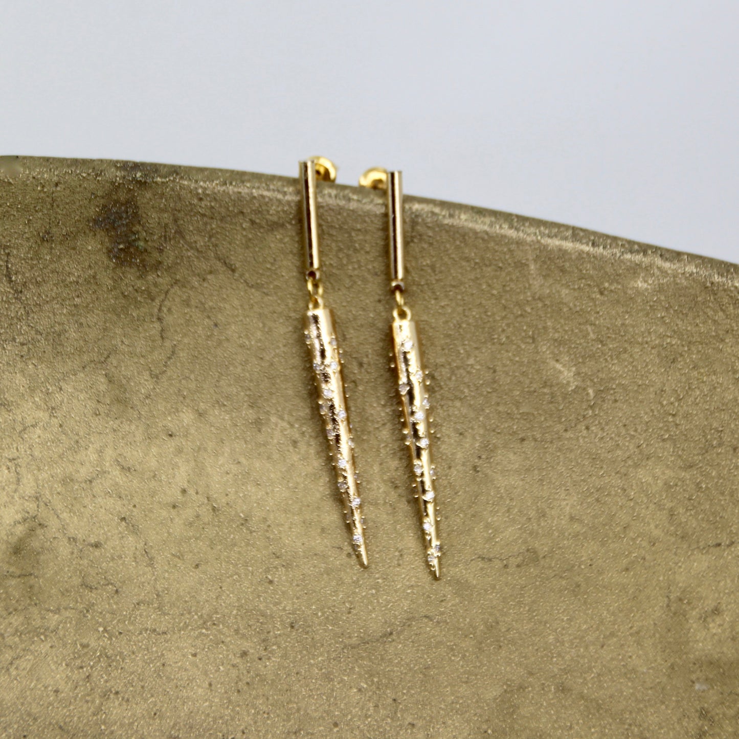 The Eclipse Wore Gold Earring