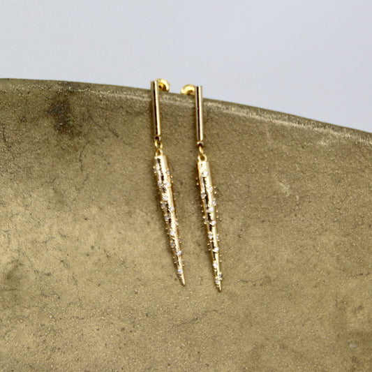 The Eclipse Wore Gold Earring