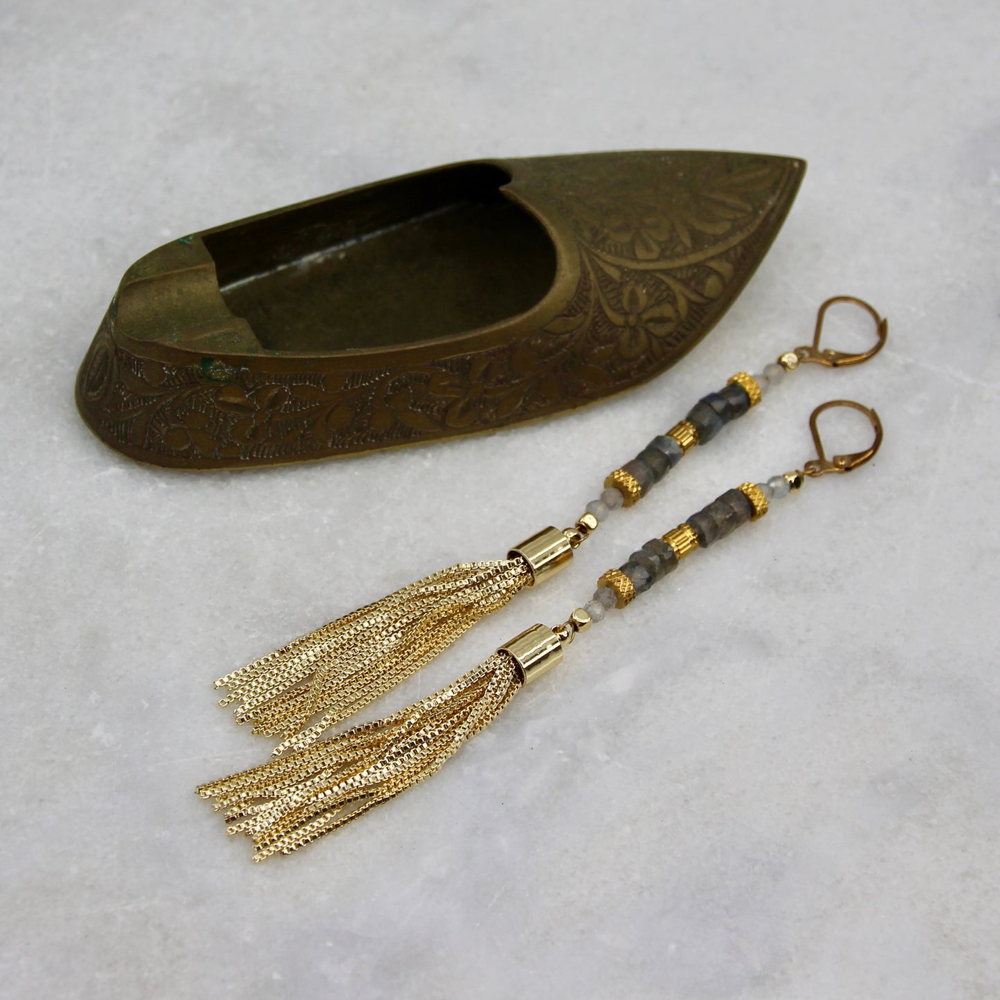 Jupiter’s Muse Tassle Chain Earring