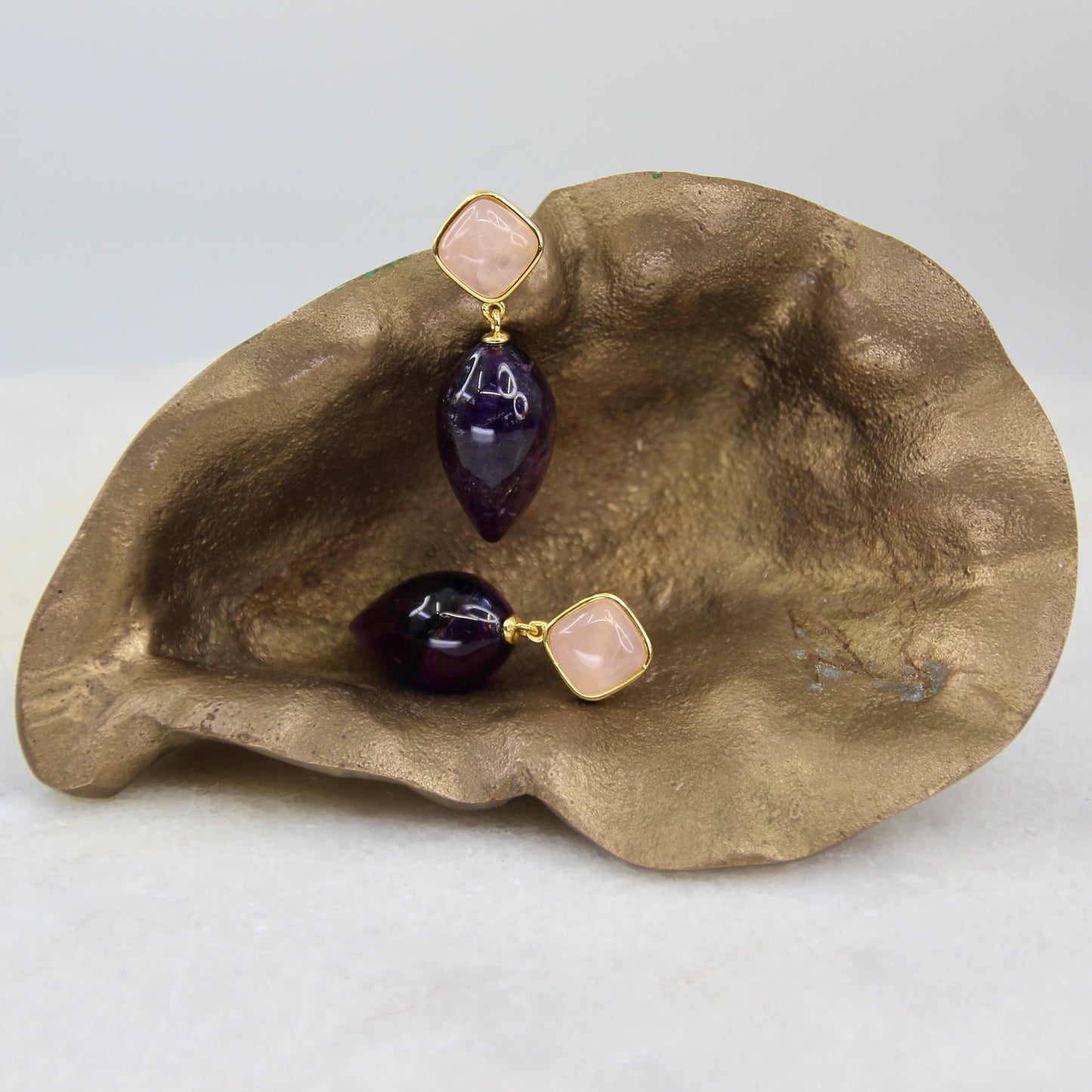 Venus Rising Gemstone Tear Drop Earring