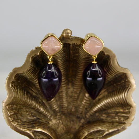 Venus Rising Gemstone Tear Drop Earring
