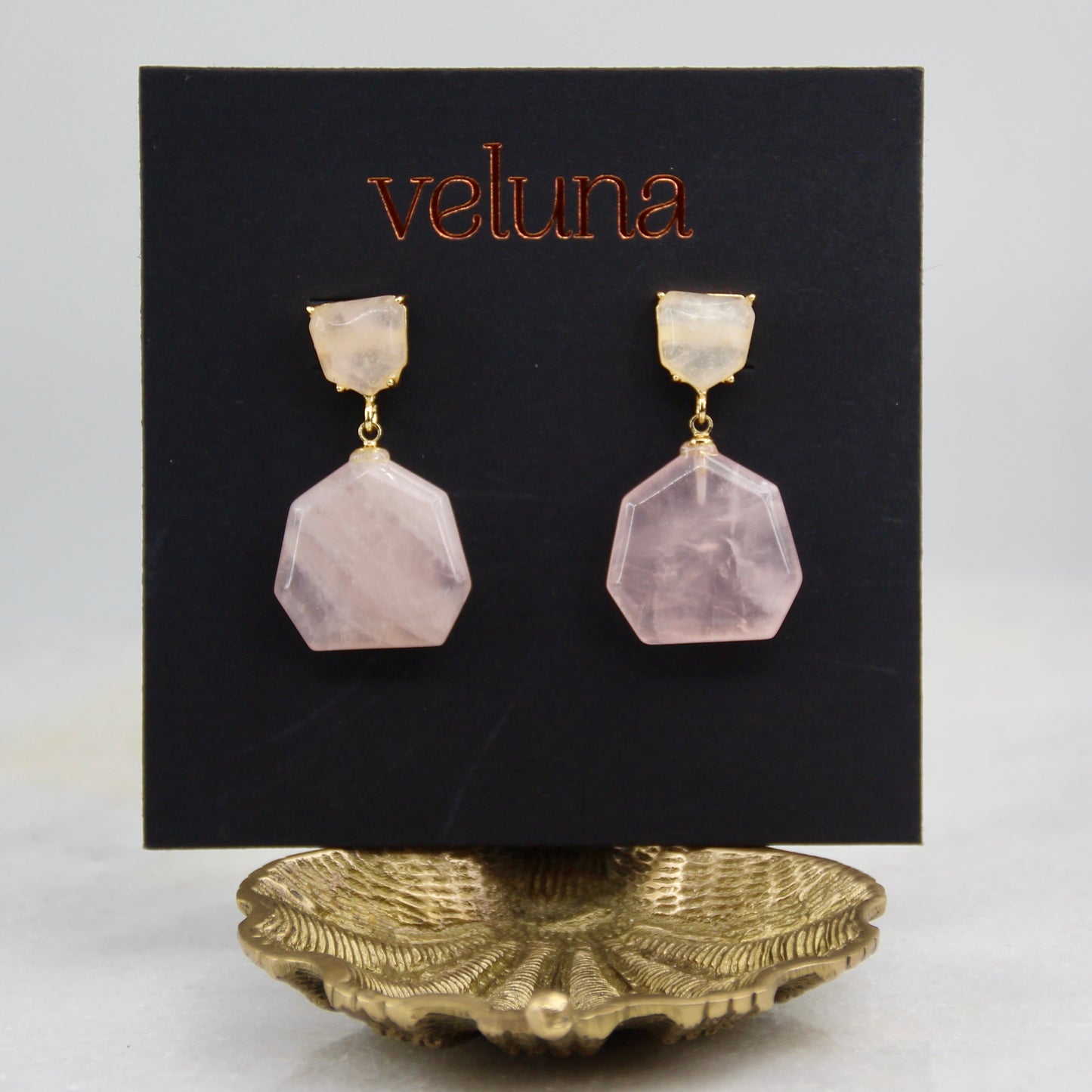 Venus Rising Gemstone Geometric Earring