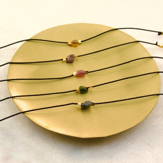 Divine Treasures Tourmaline Thread Choker/Necklace