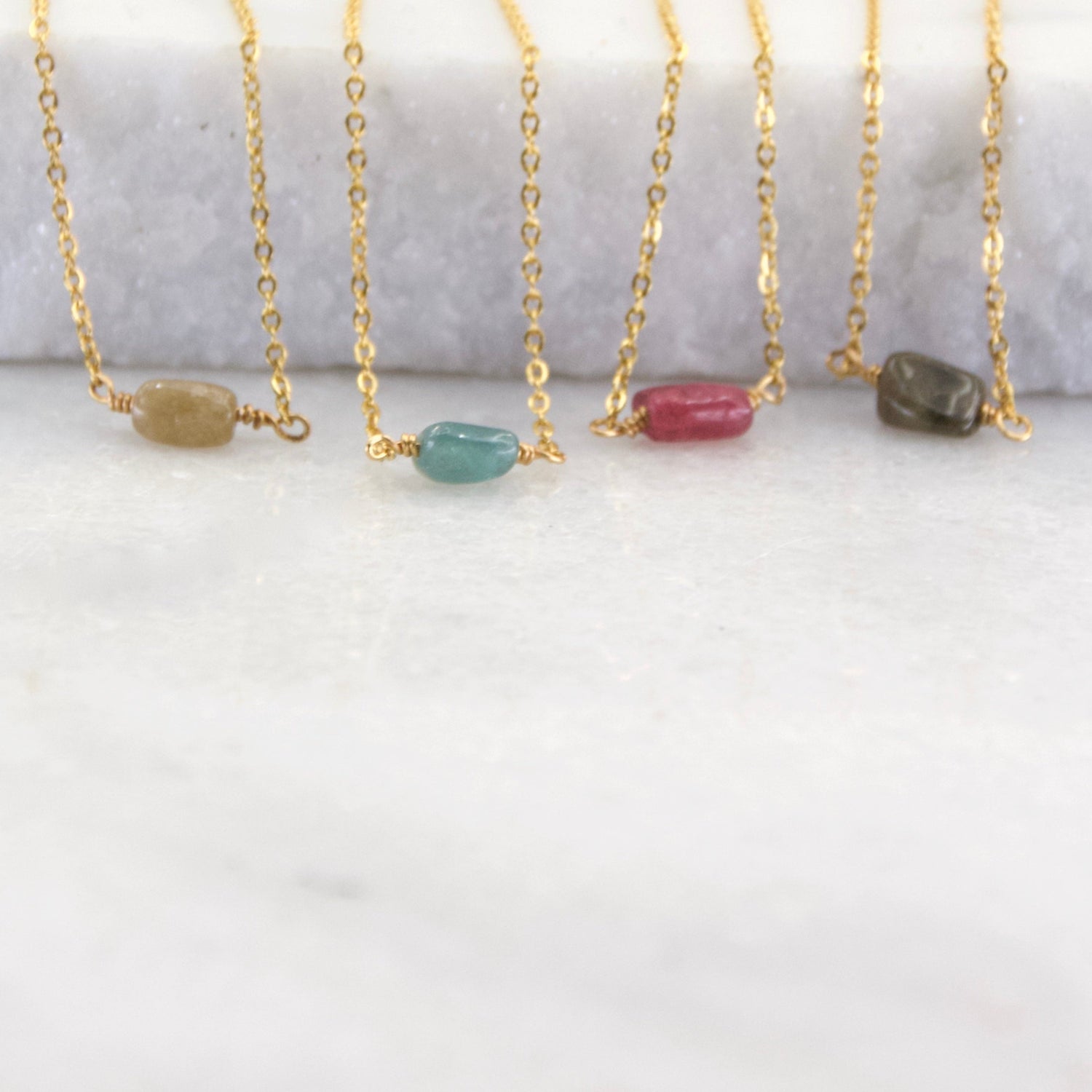Tourmaline Slider Stone Bracelet