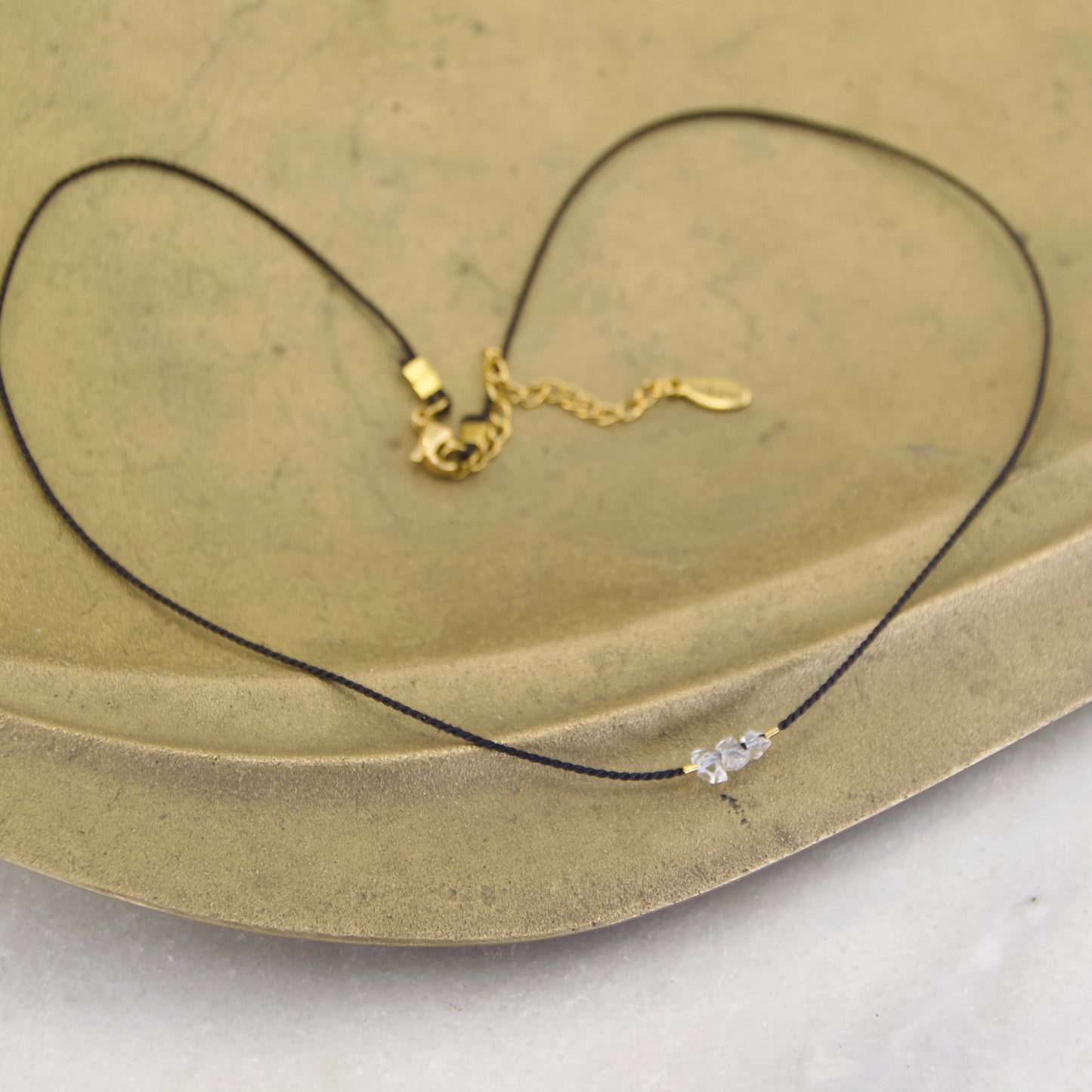 Golden Age Birthstone Thread Necklace