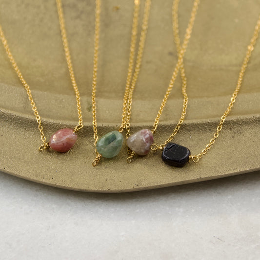 Divine Treasures Tourmaline Stone Necklace