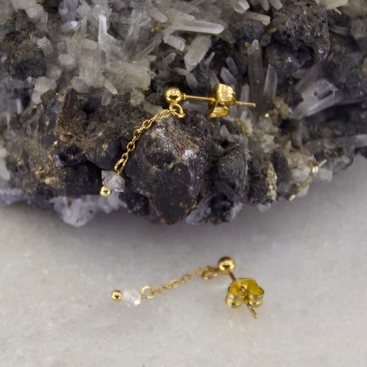 Golden Age Birthstone Chain Earring