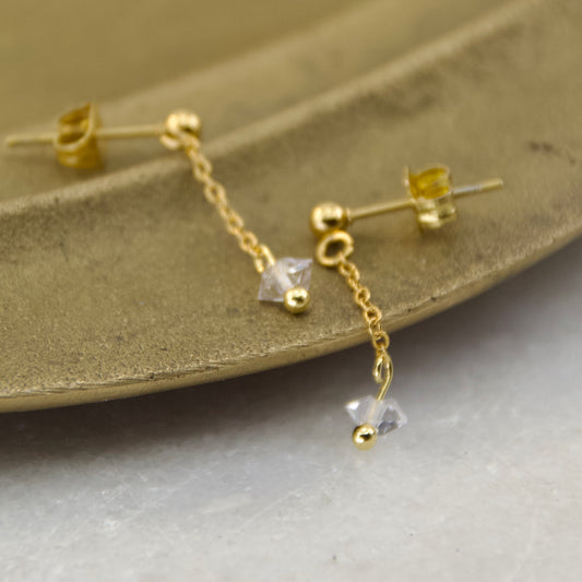 Golden Age Birthstone Chain Earring