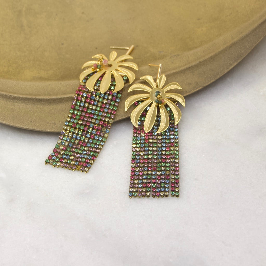 Divine Treasures Tourmaline Statement Earring