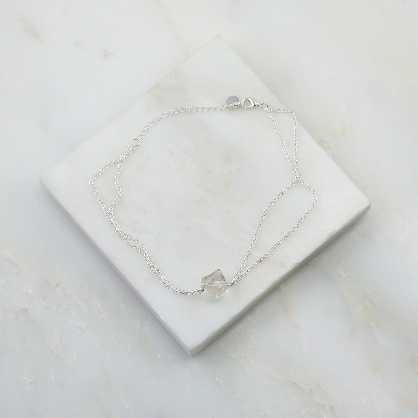 Portal of Light Herkimer Diamond Anklet