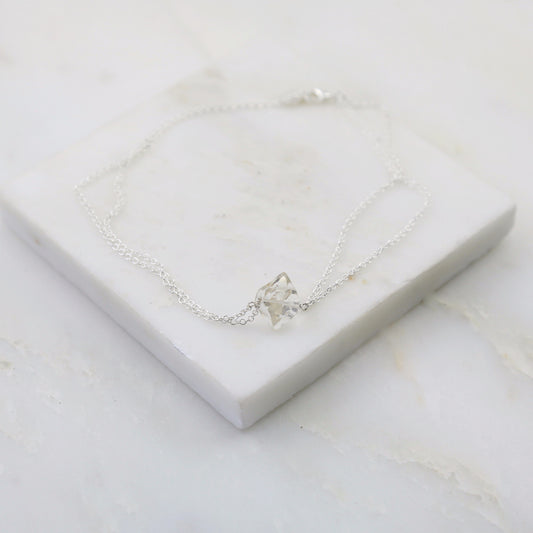 Portal of Light Herkimer Diamond Anklet