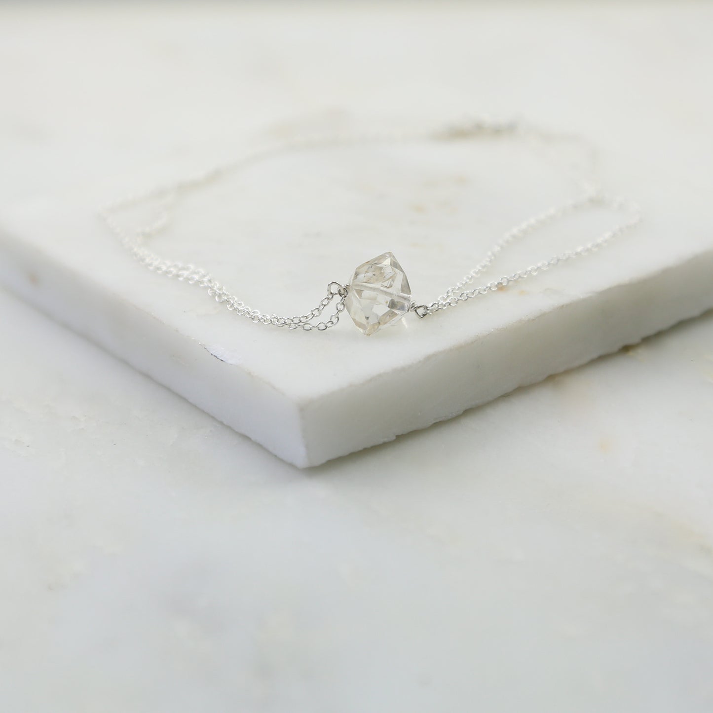 Portal of Light Herkimer Diamond Anklet