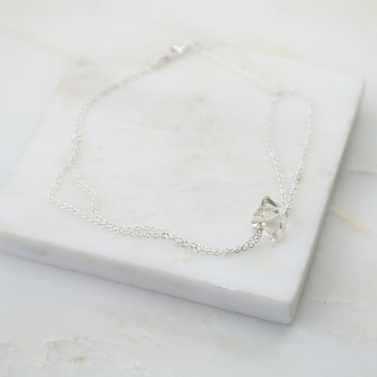 Portal of Light Herkimer Diamond Anklet