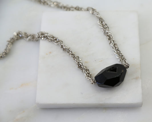 Pharaoh's Druzy Agate w Quartz Necklace