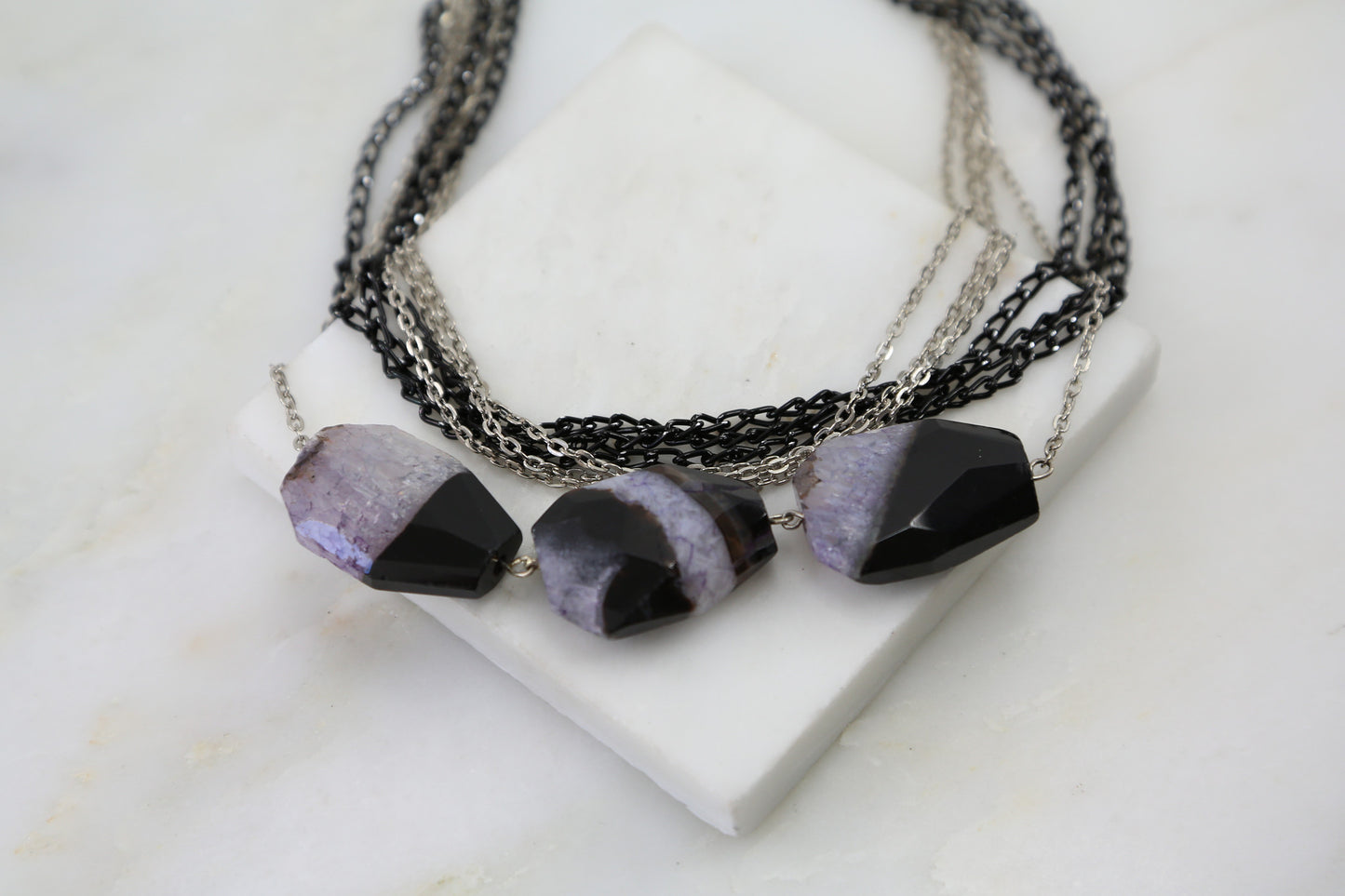 Pharaoh's Agate Layered Necklace