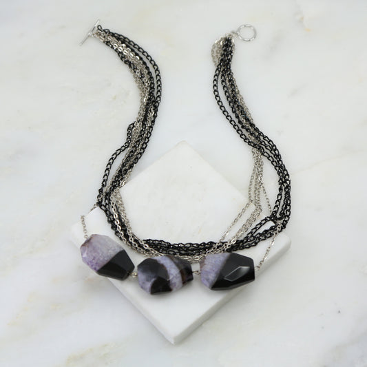 Pharaoh's Agate Layered Necklace