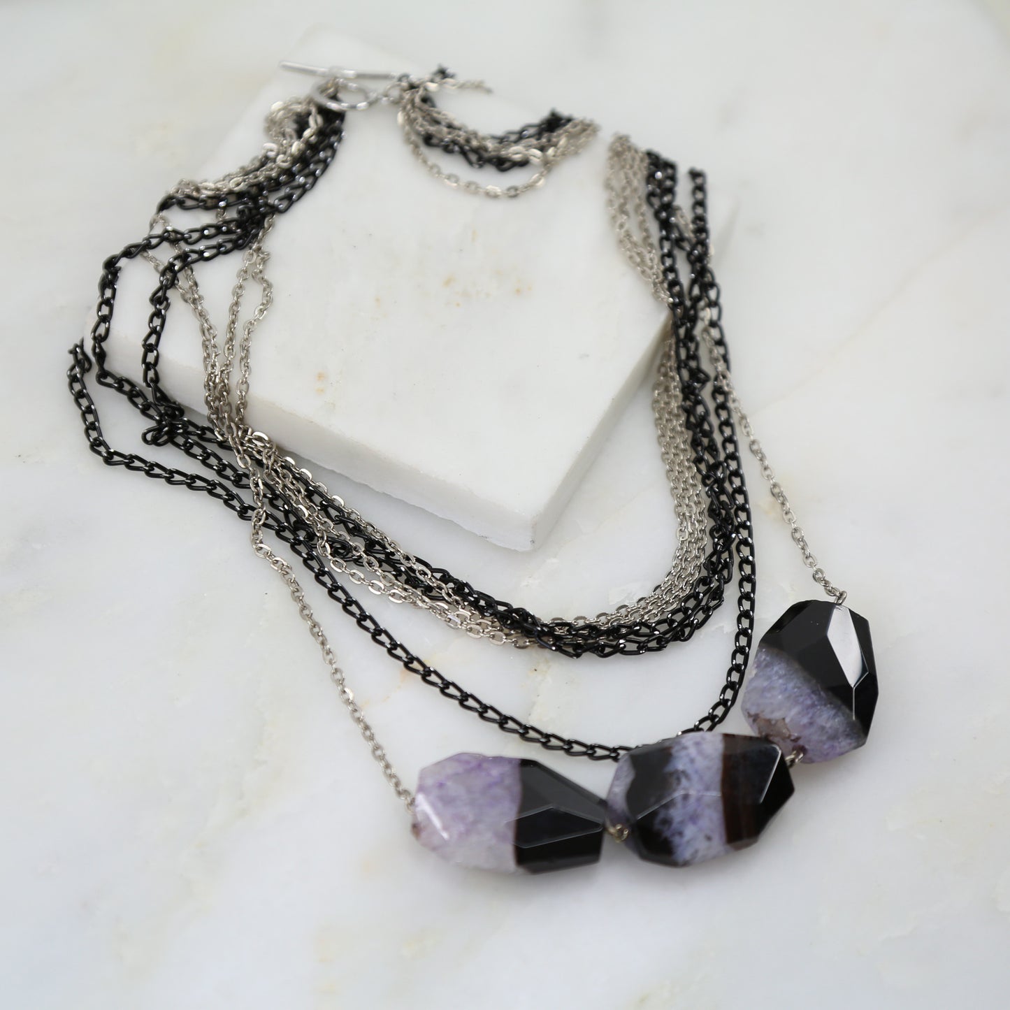 Pharaoh's Agate Layered Necklace