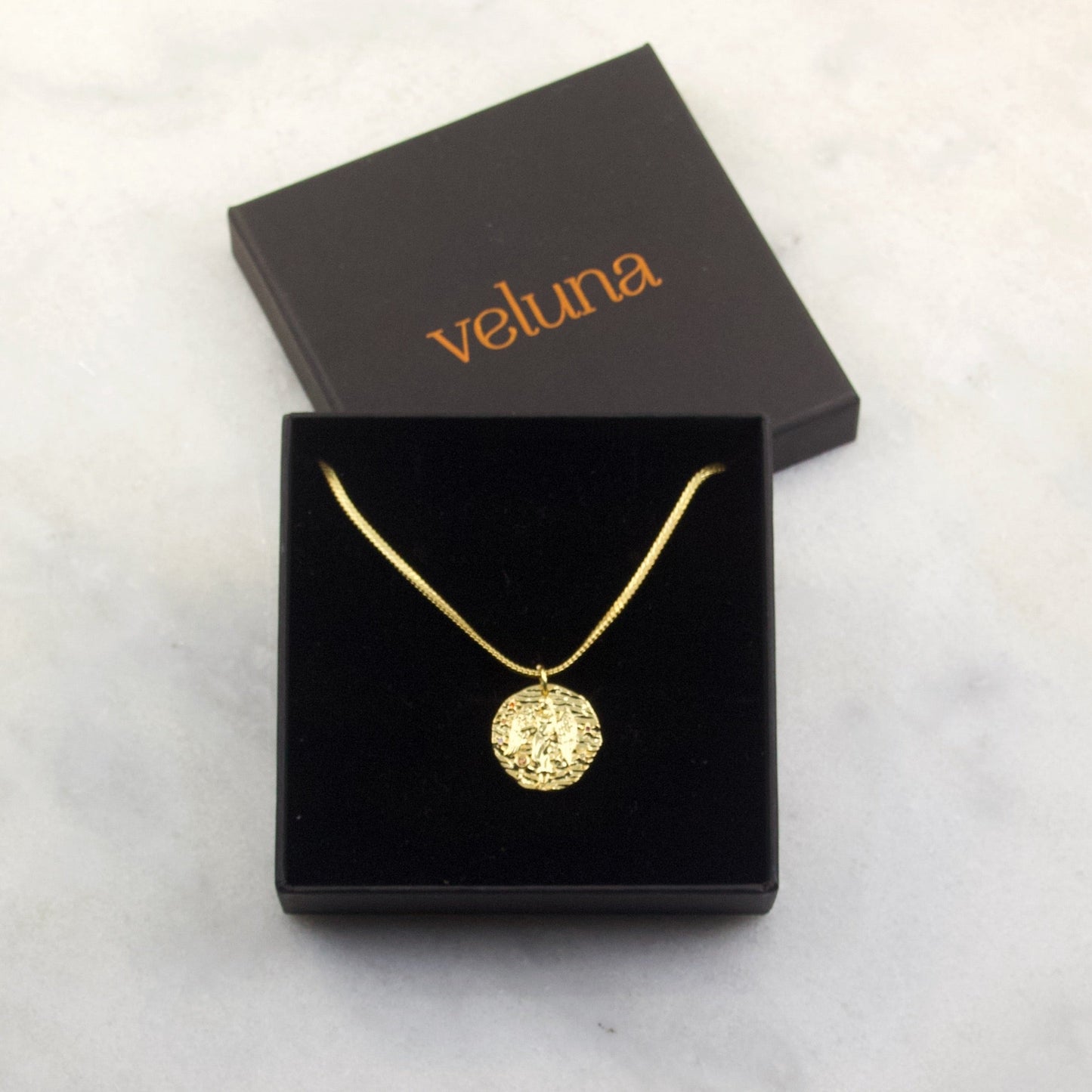 Libra Golden Age Zodiac Pendant