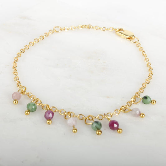 Kuan Yin Goddess Gemstone Trinket Bracelet