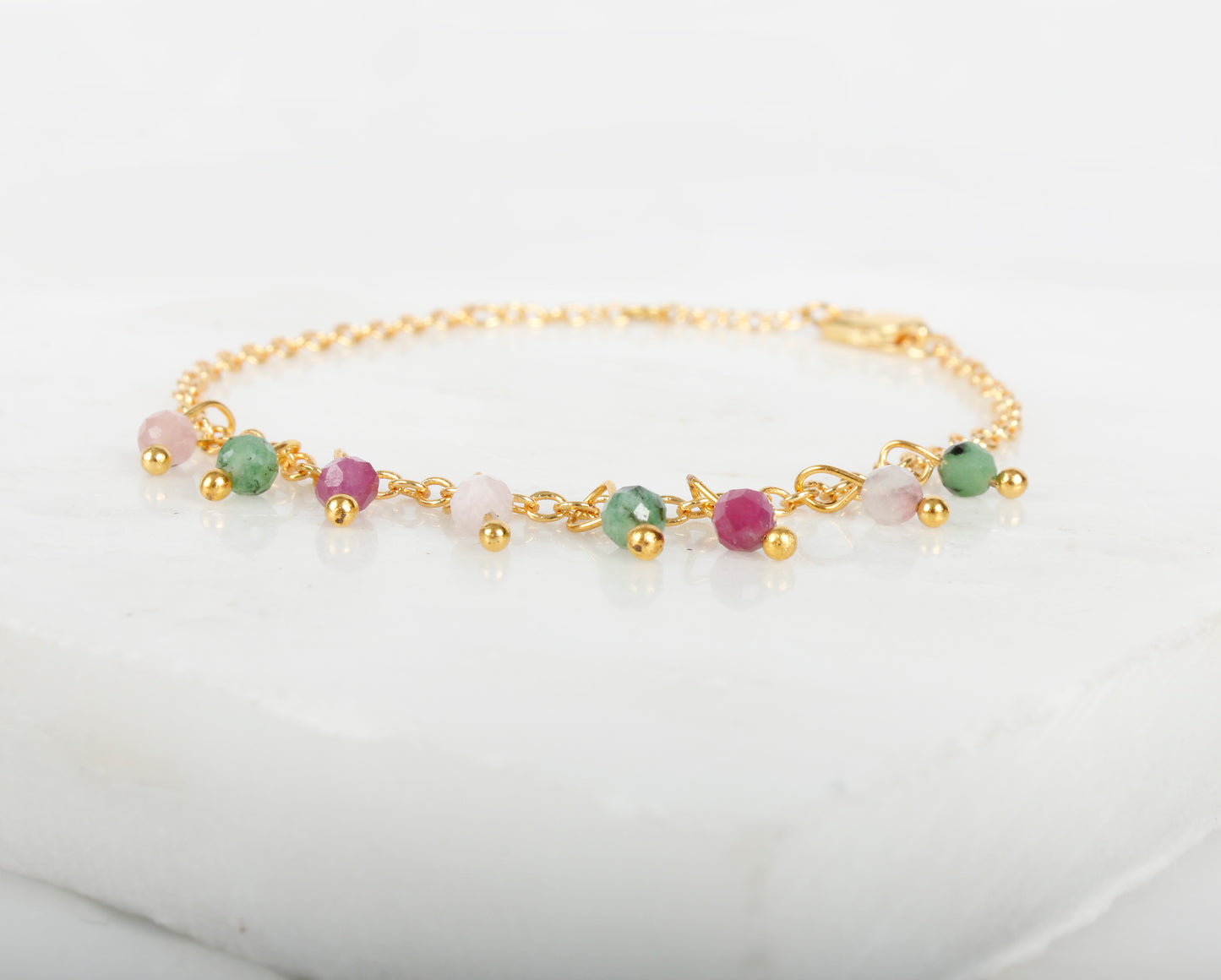 Kuan Yin Goddess Gemstone Trinket Bracelet