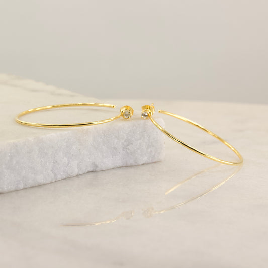 The Big Tease Gold Stud or Hoop