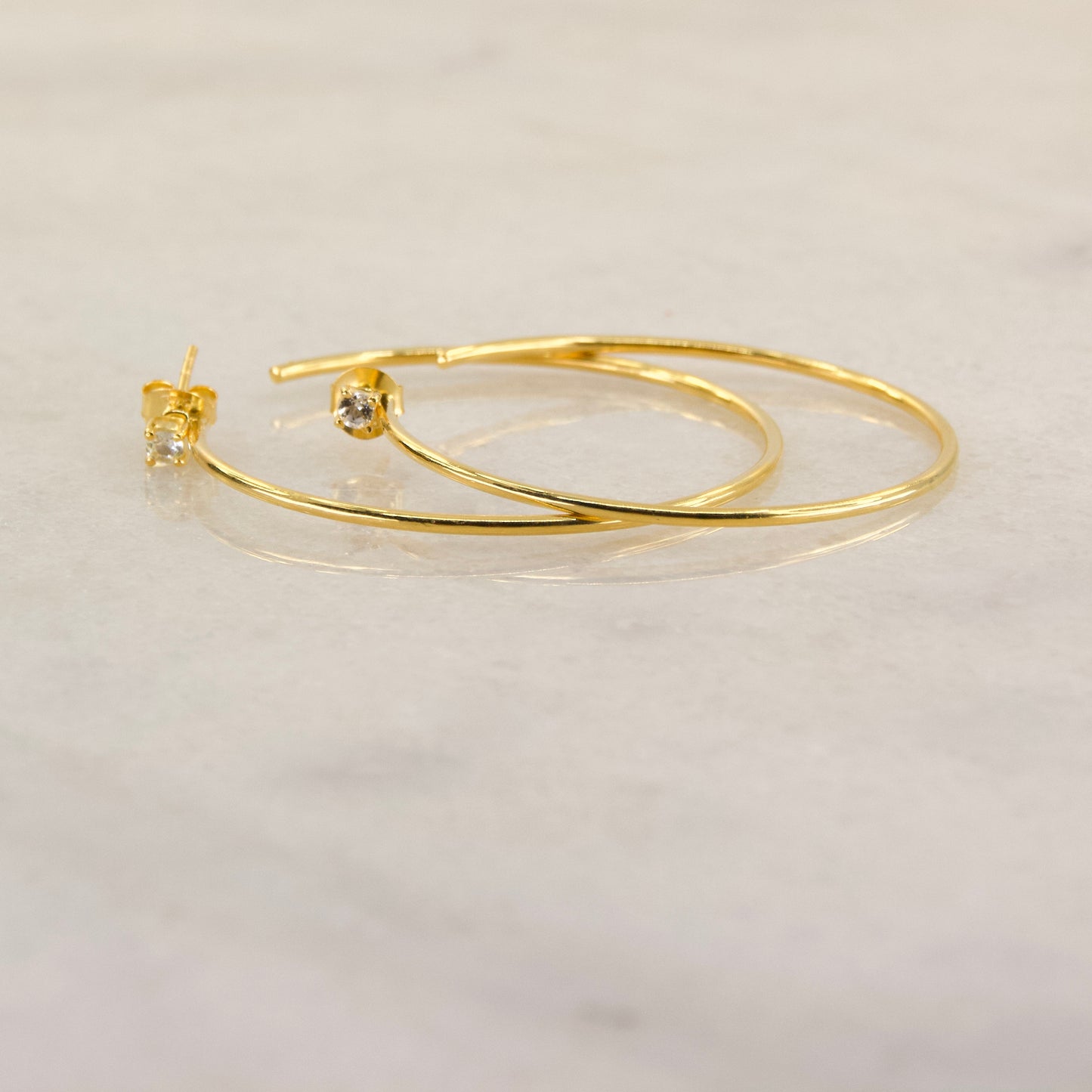 The Big Tease Gold Stud or Hoop