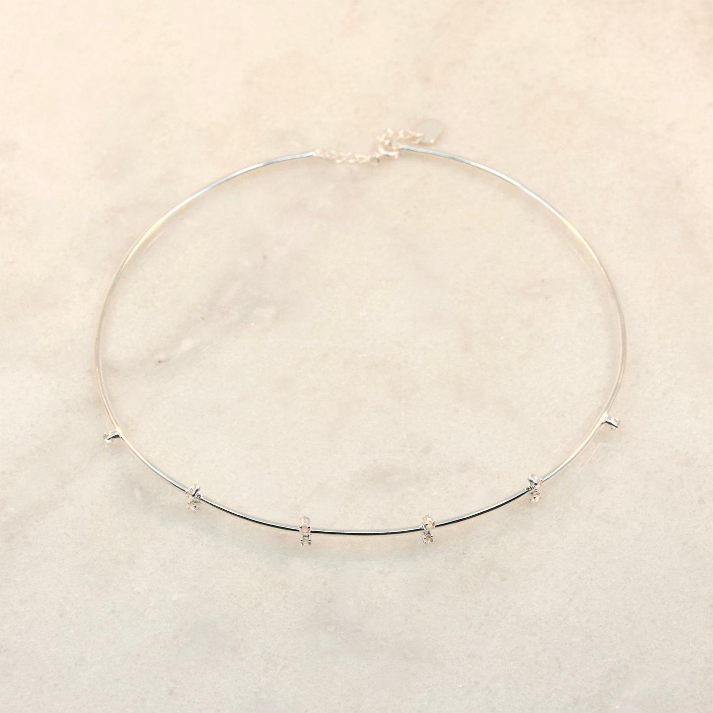 The Big Tease White Topaz Choker