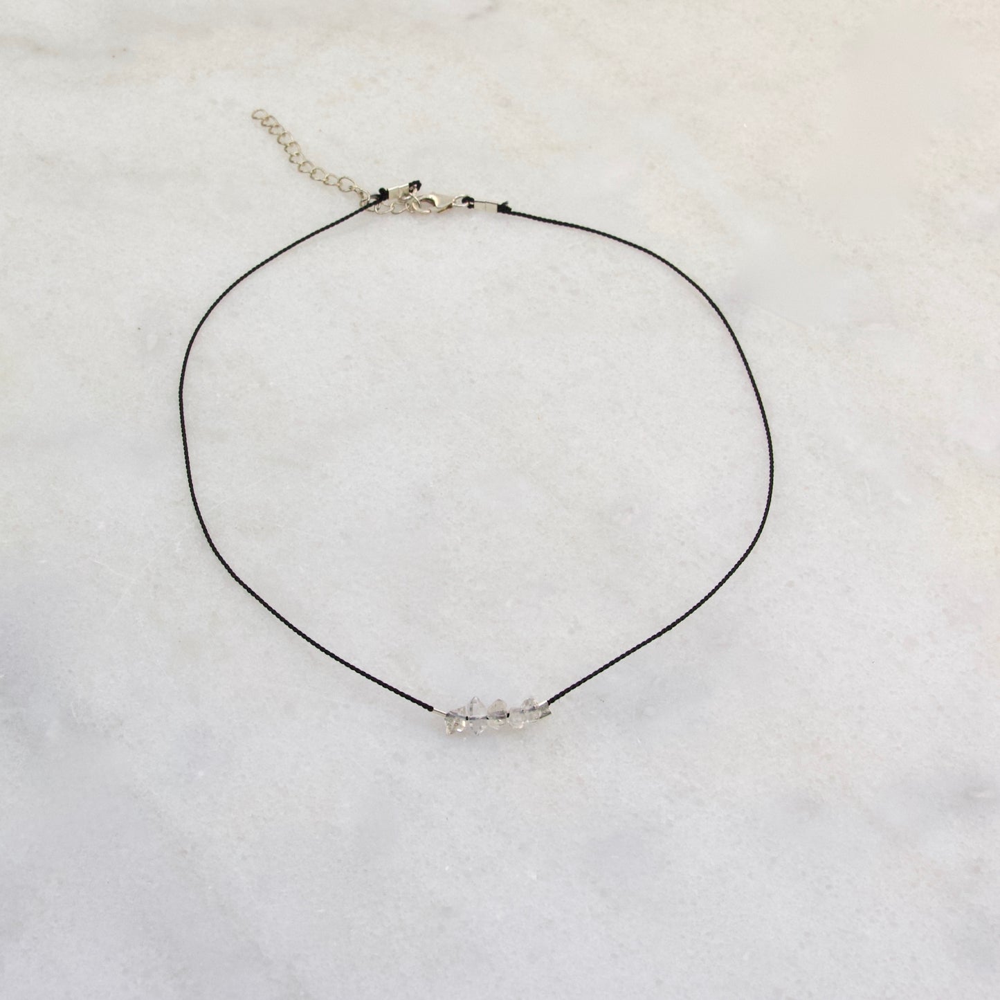 Finest Herkimer Diamond Thread Choker