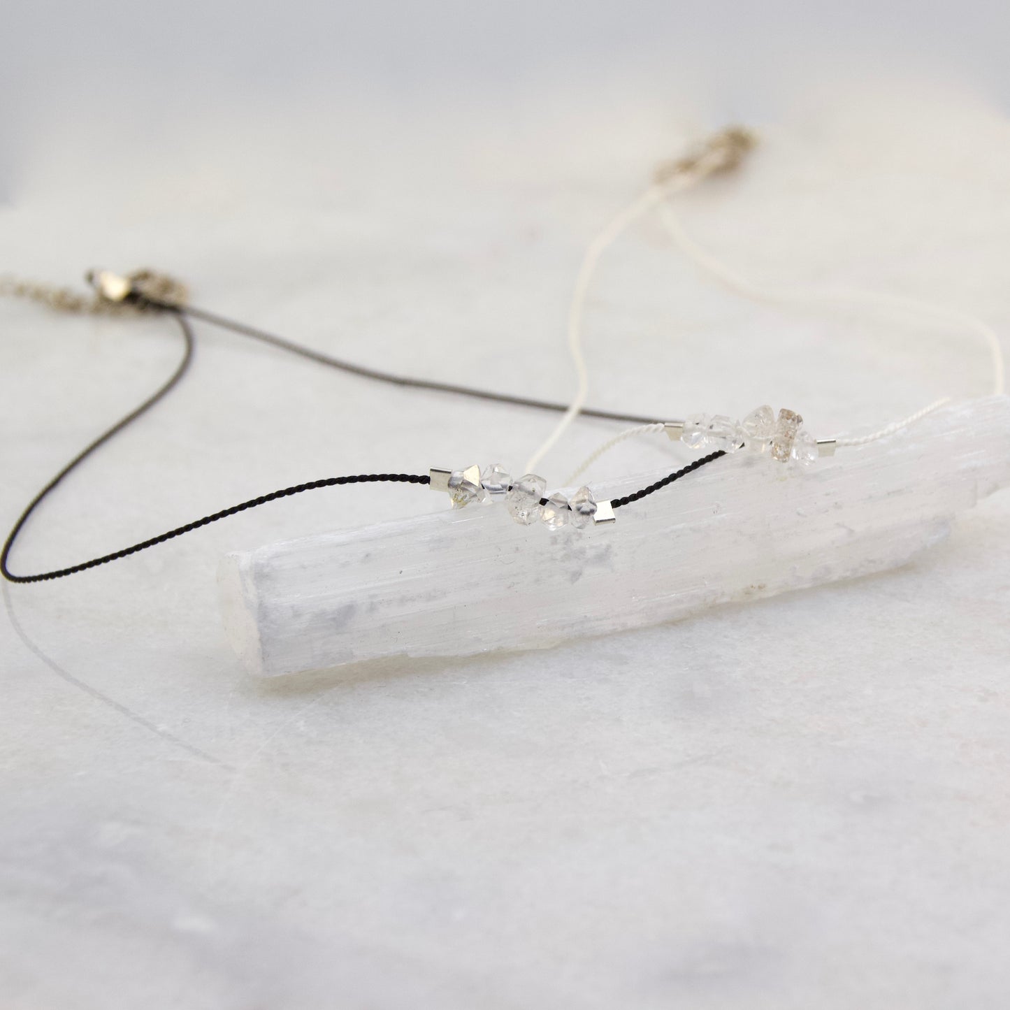 Finest Herkimer Diamond Thread Choker