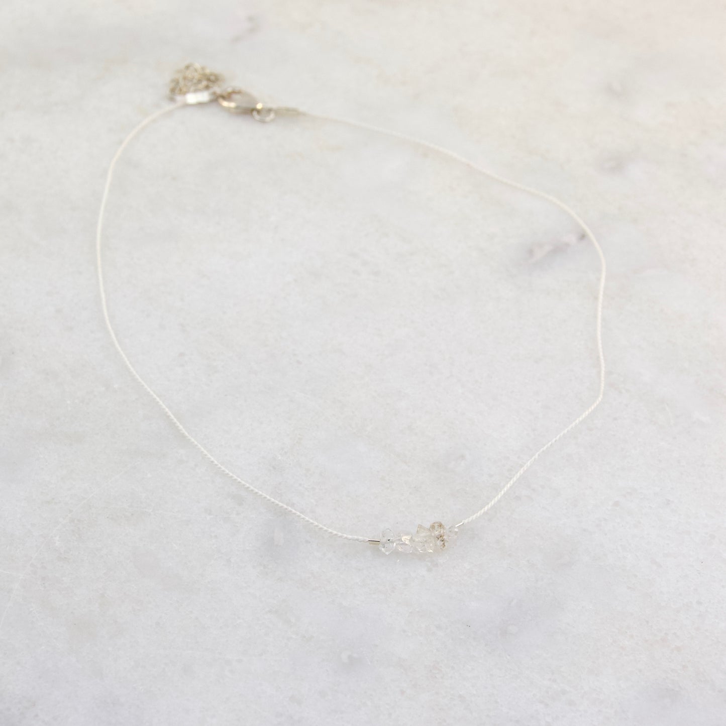 Finest Herkimer Diamond Thread Choker