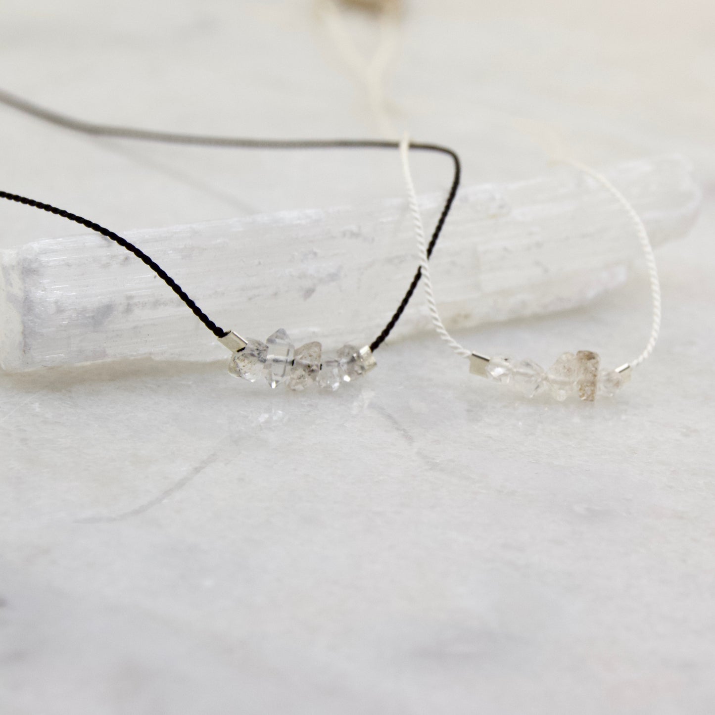 Finest Herkimer Diamond Thread Choker