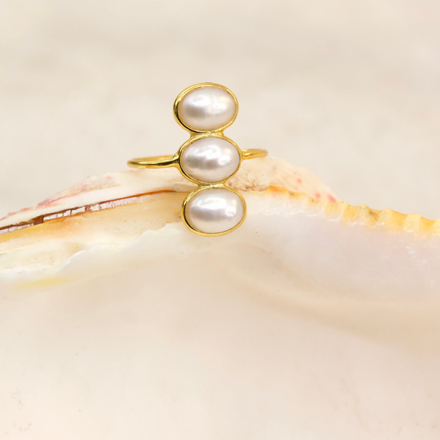 Empress of the Pearl Statement Ring
