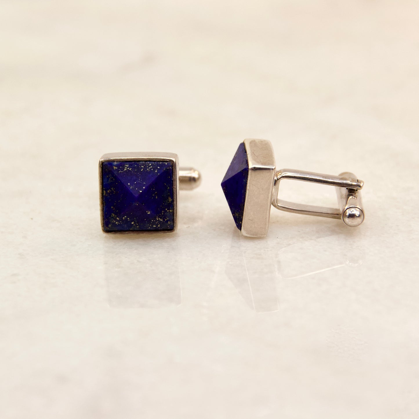 Dapper Lapis Lazuli Cuff Links